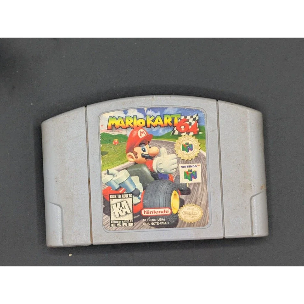 Mario Kart 64 Player's Choice N64 Cartridge Tested Working Label Wear